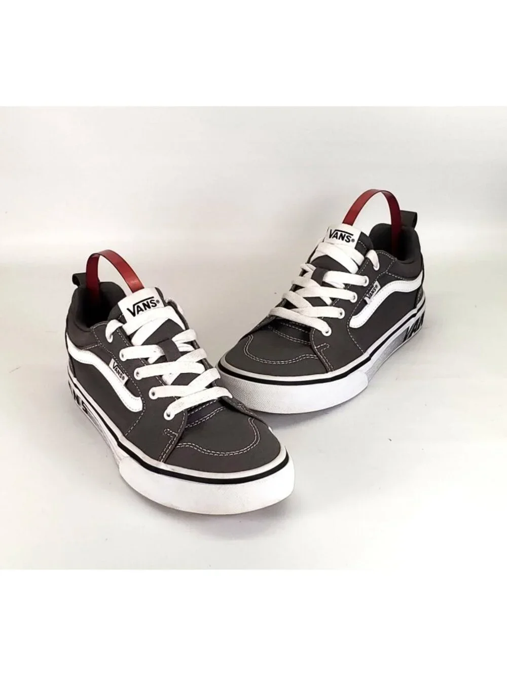 Vans Gray Canvas Filmore Old Fashion Kids' Skate Shoes Size 4 Youth 1684